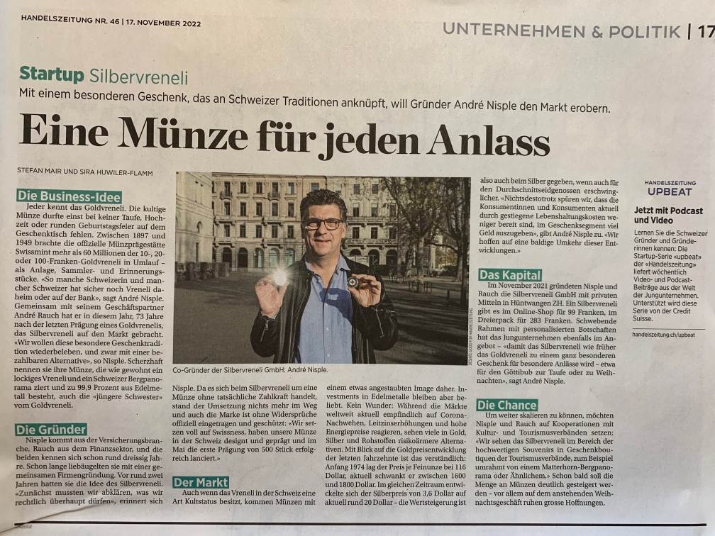 Pressenews: Handelszeitung - Eine Münze für jeden Anlass