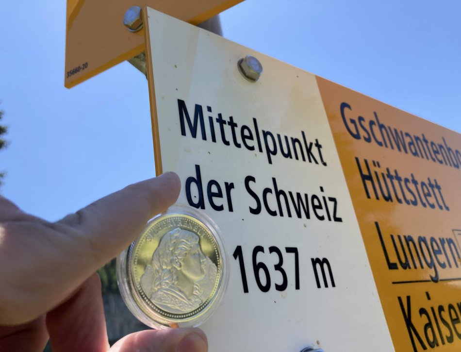 Das Silbervreneli erreicht den Mittelpunkt der Schweiz