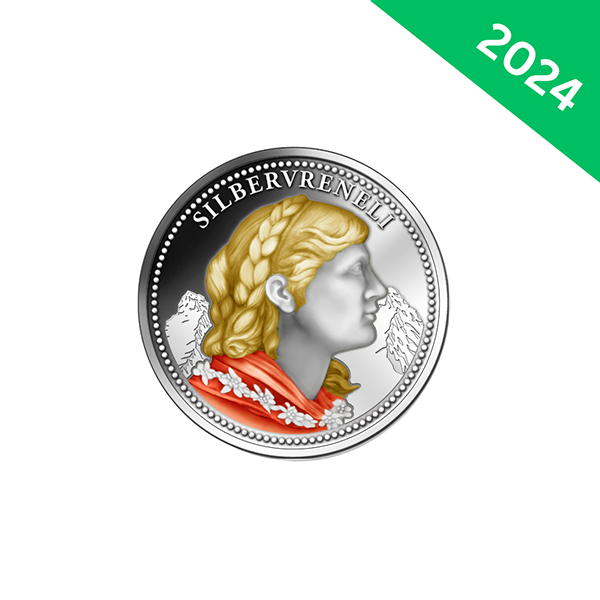 Piccolo Color Silbervreneli Münze (2024)