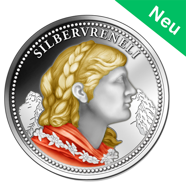 Piccolo Color Silbervreneli Münze (2024)